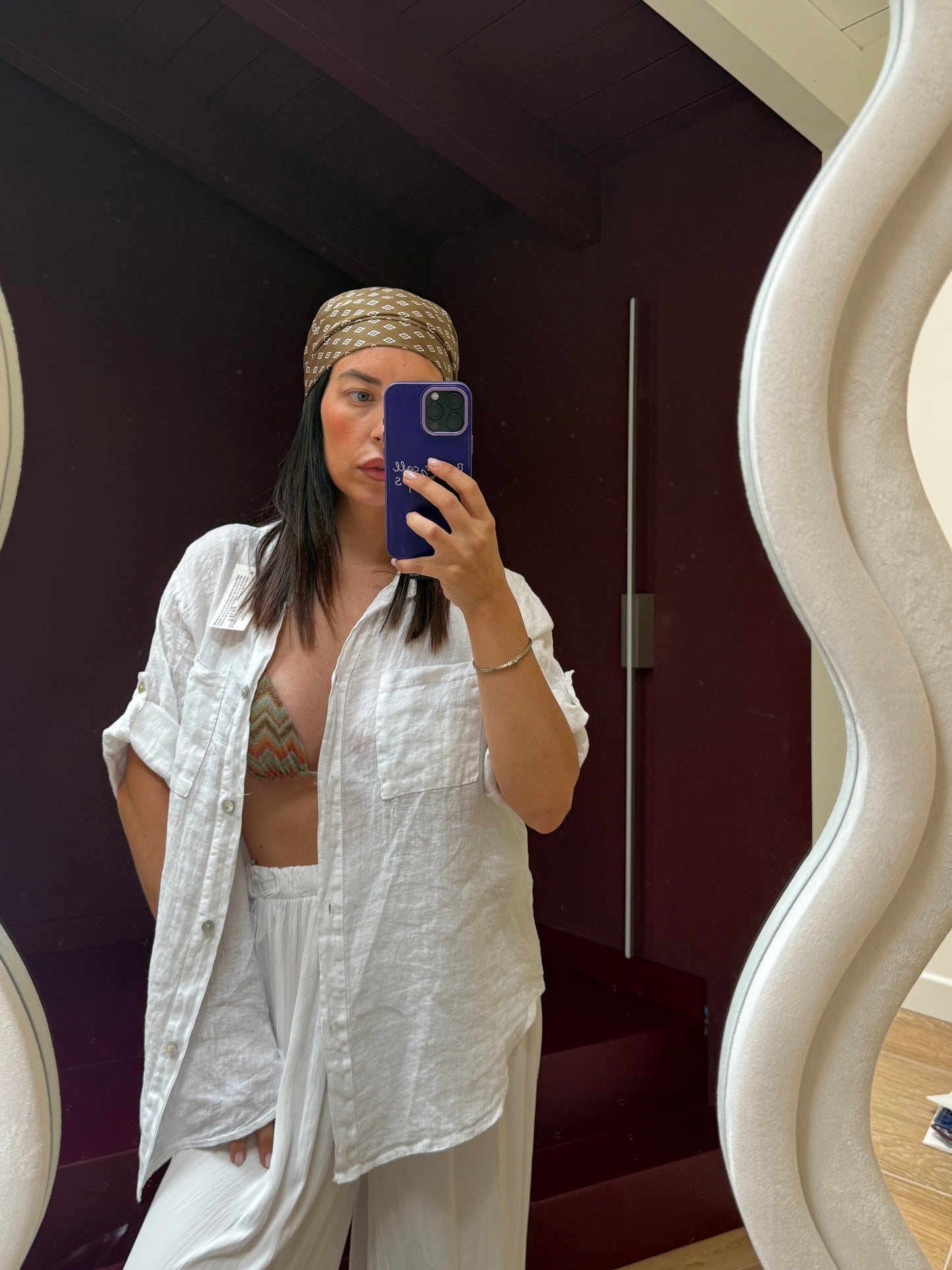CAMICIA LINO-Bianco