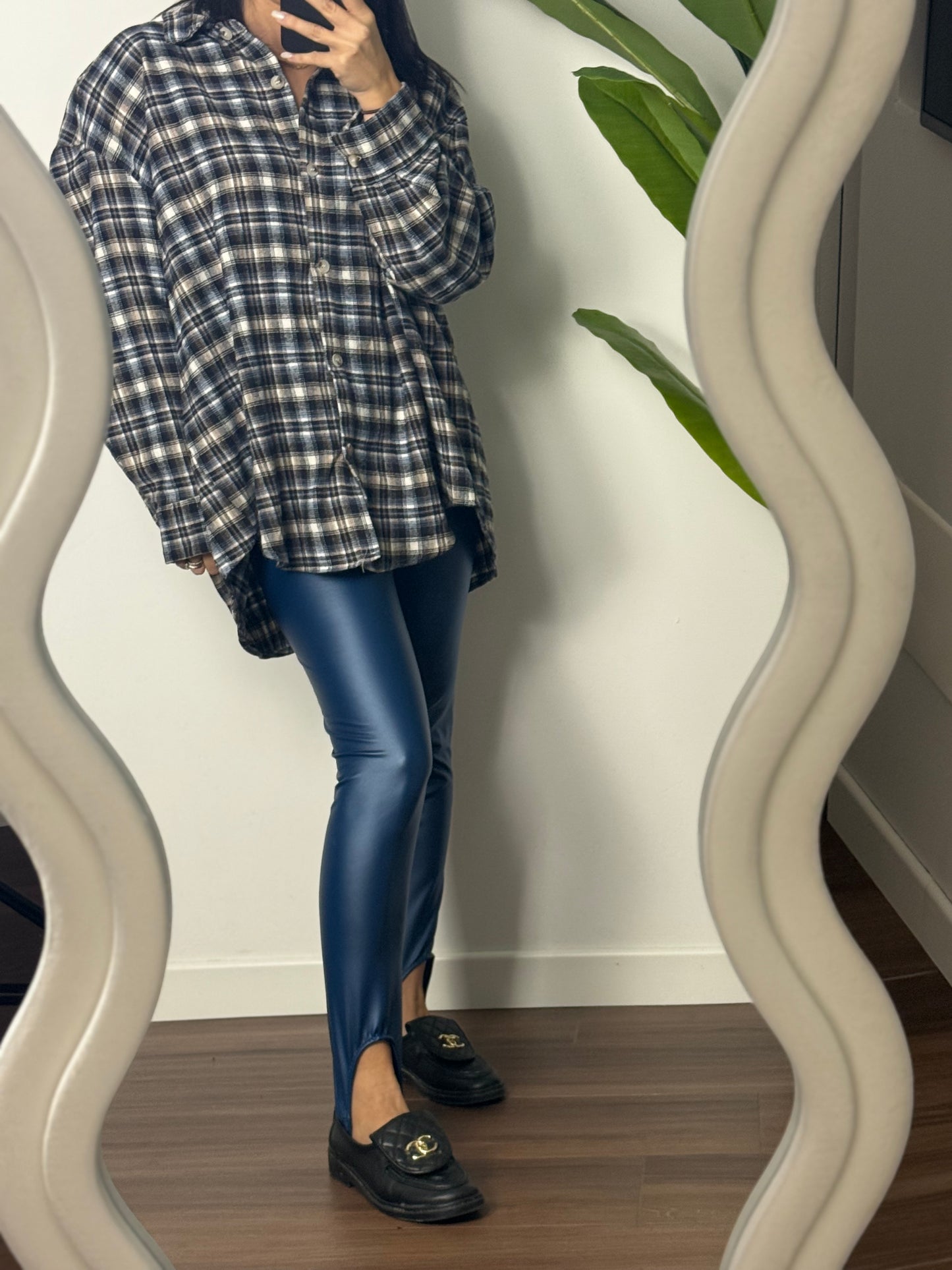 LEGGINGS STAFFA BLU
