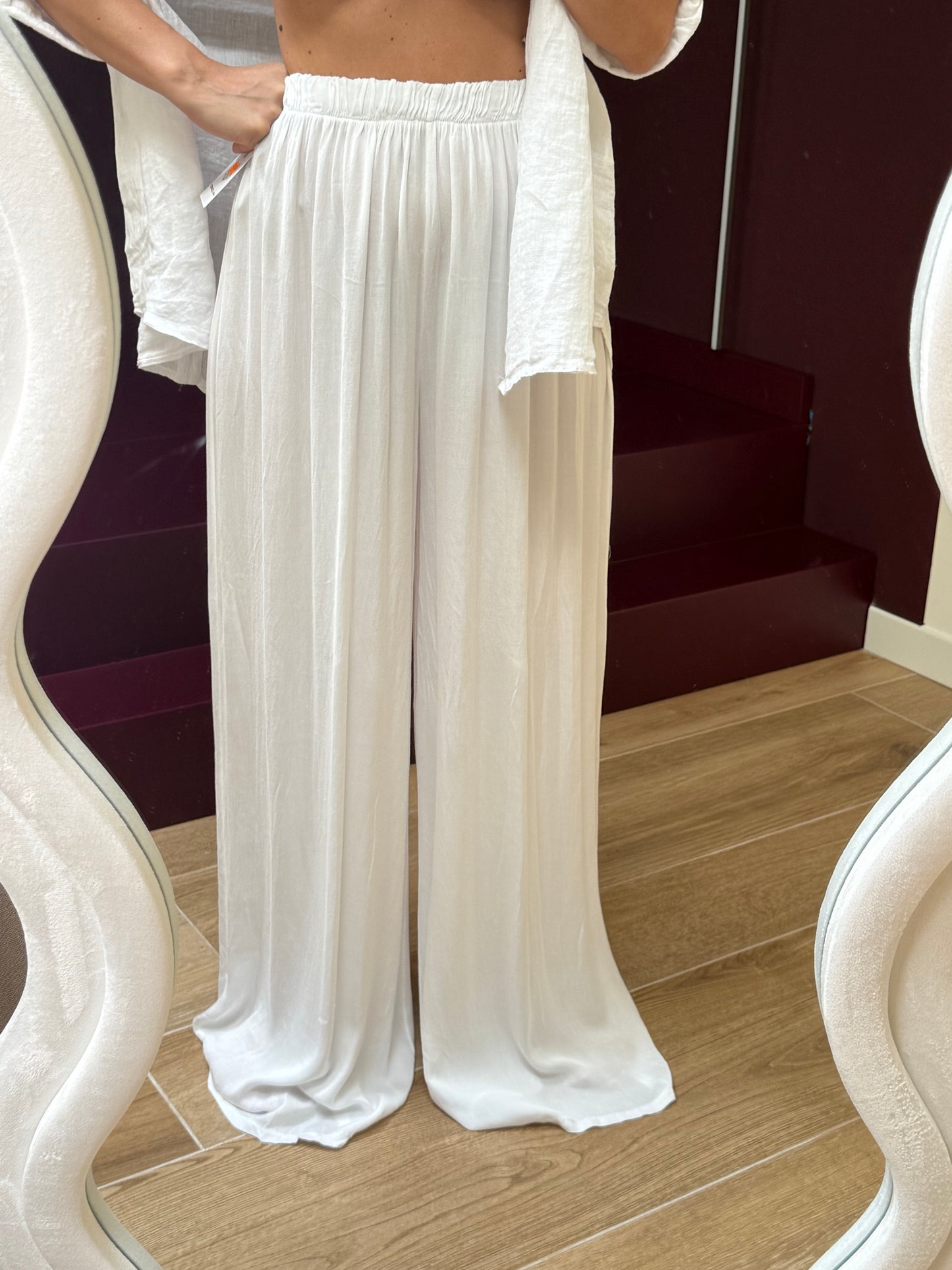 PANTALONE TARIDA-Bianco