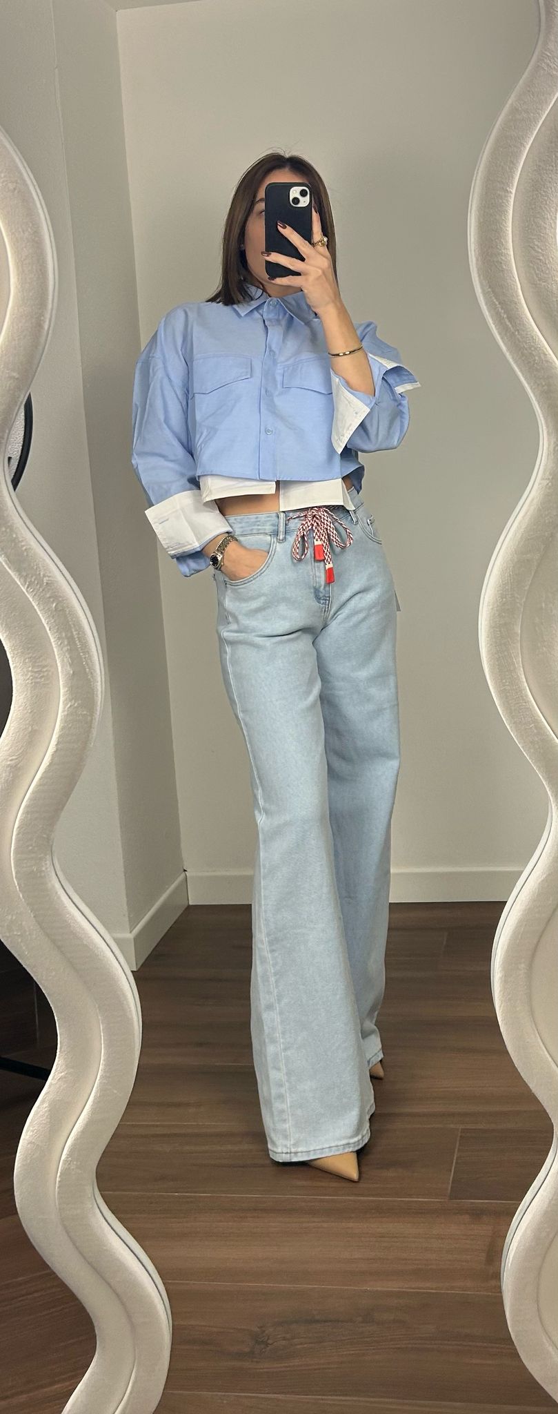 JEANS ZAMPA CORDA