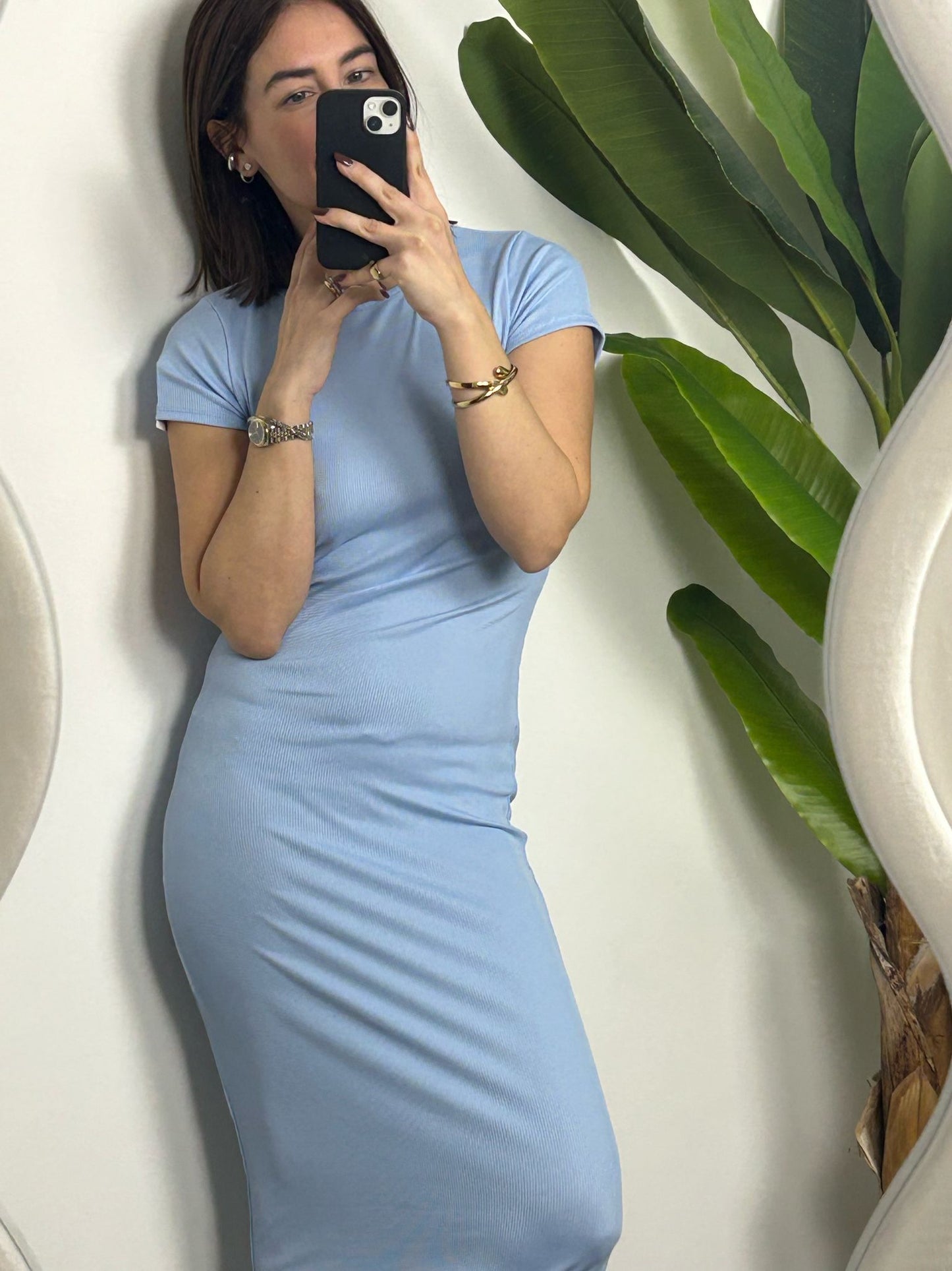 ABITO AZZURRO MIDI BASIC