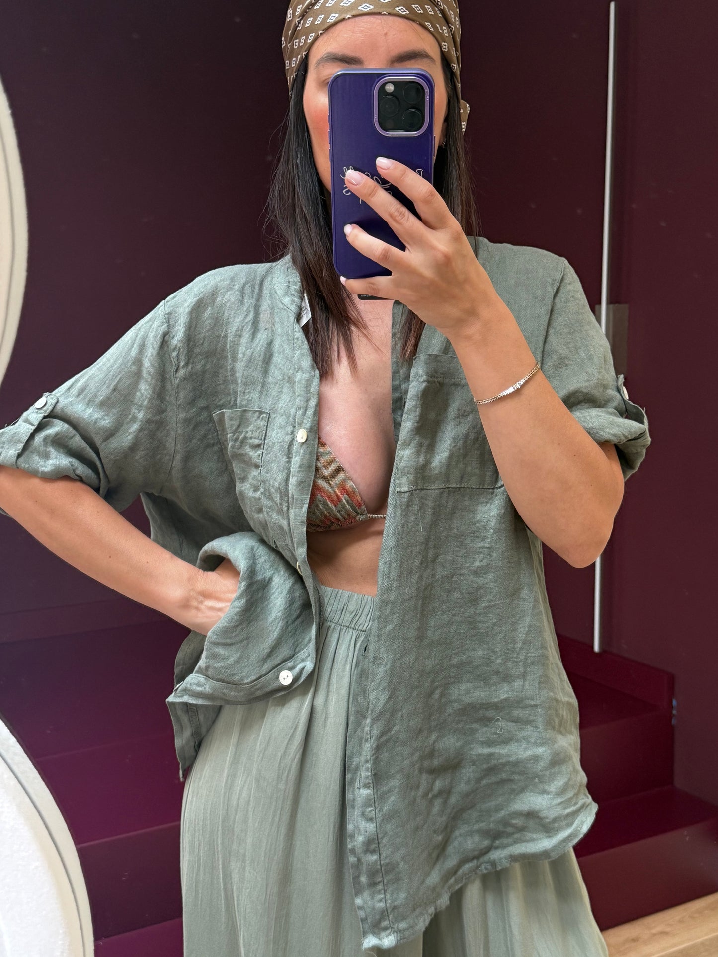 CAMICIA LINO -Verdone