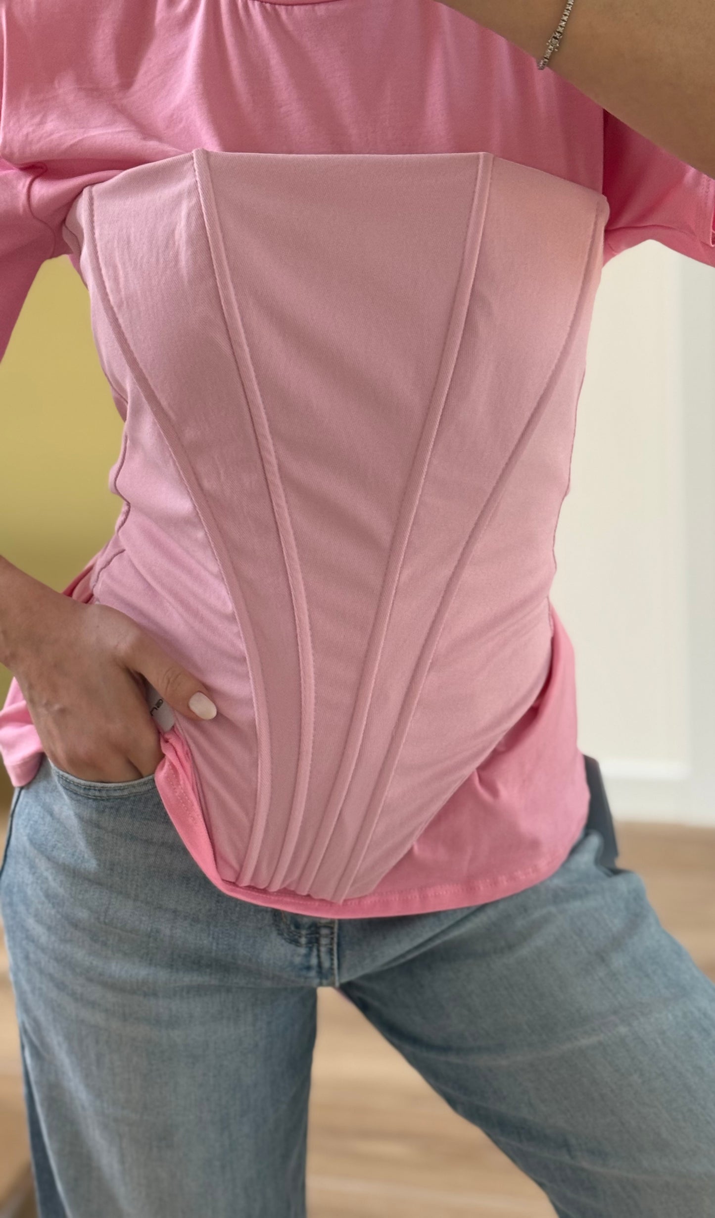 BUSTIER -rosa