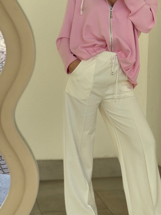 PANTALONE JOGGER BIANCO
