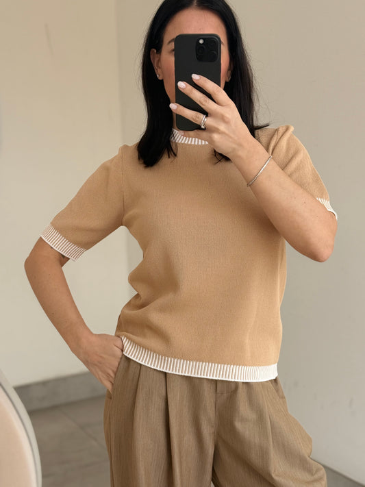 MAGLIA PROFILO -beige