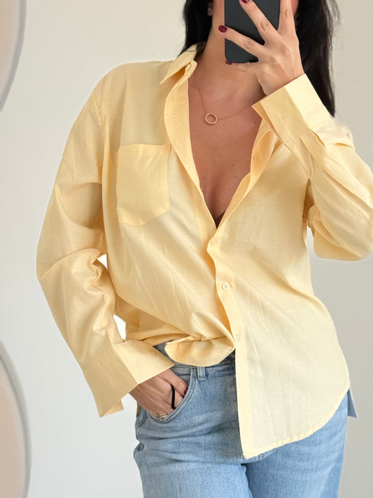 CAMICIA COTTON -giallo