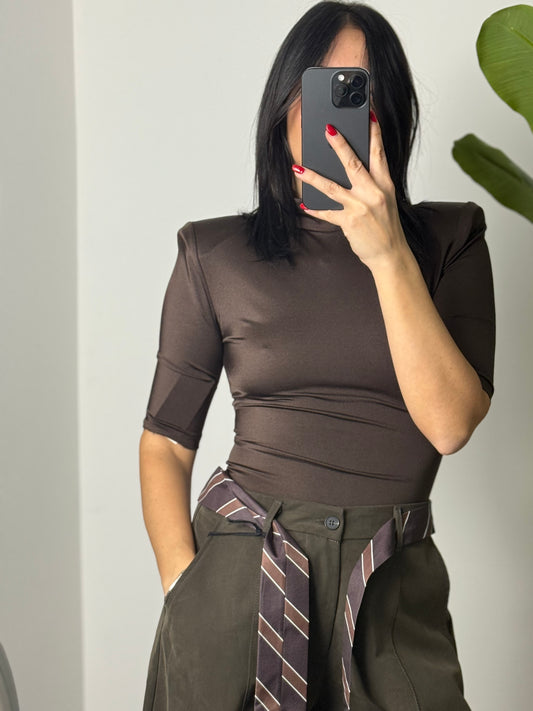 BODY SLIM SPALLA -marrone