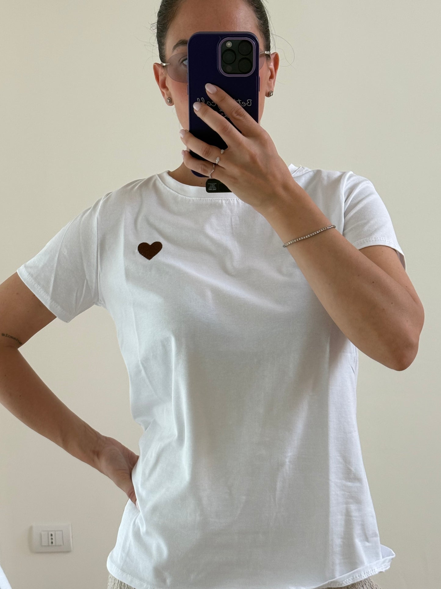 T-SHIRT LOVE -Bianco