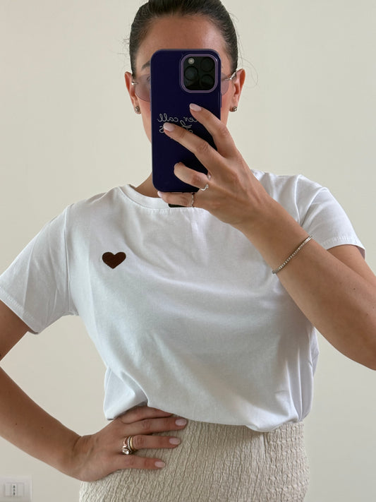 T-SHIRT LOVE -Bianco