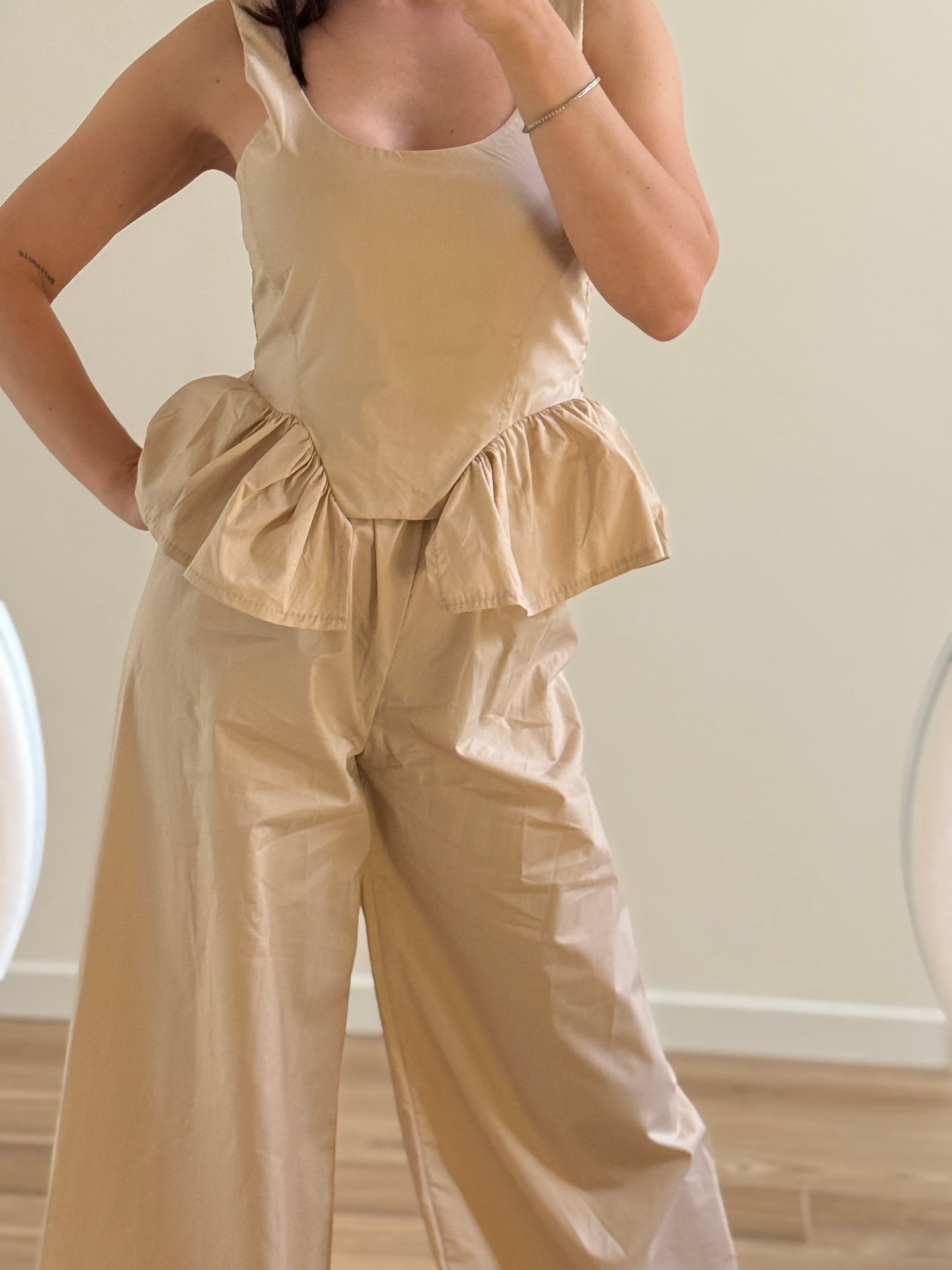 SET COORDINATO STEFANIA-beige