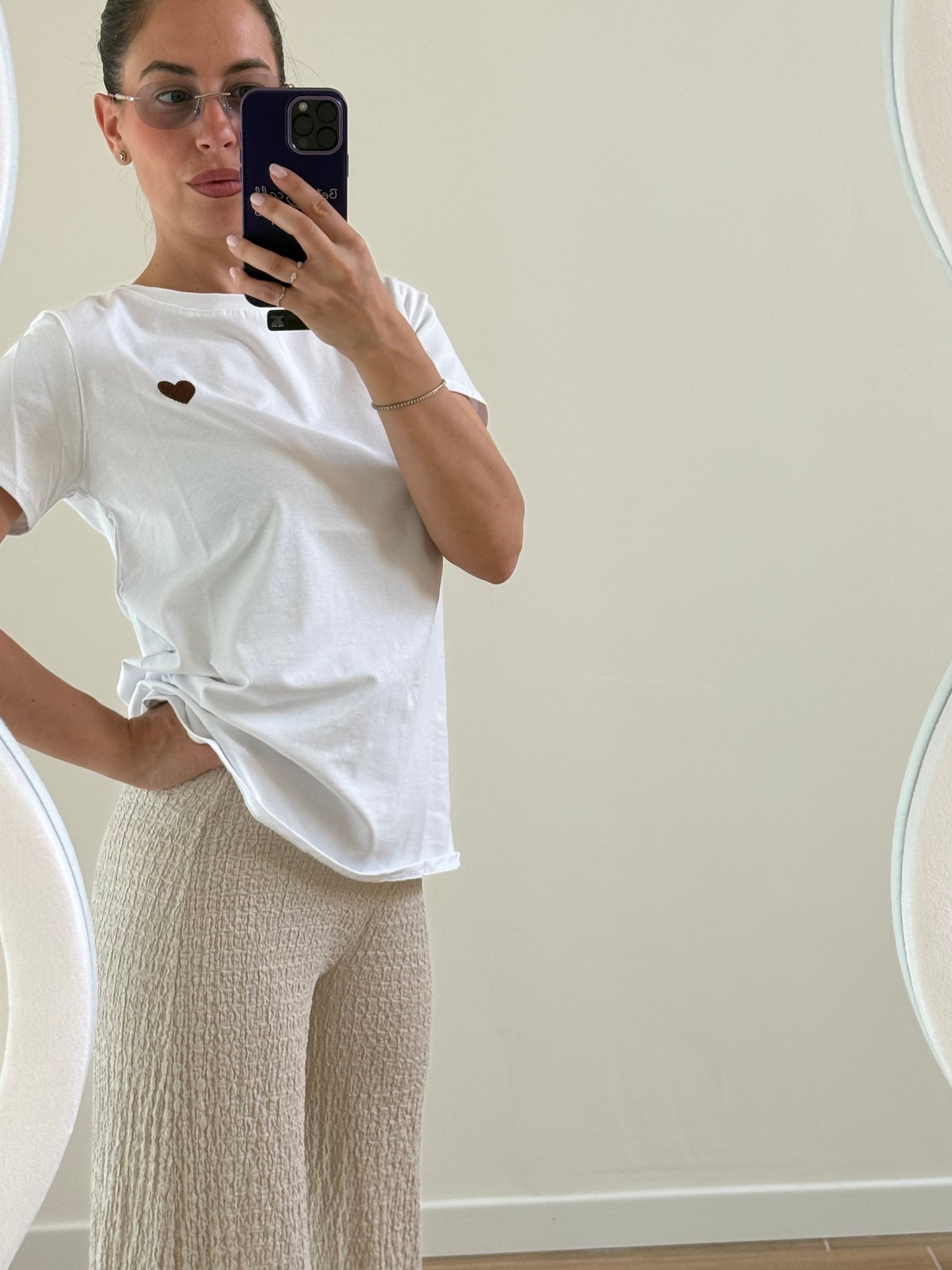T-SHIRT LOVE -Bianco