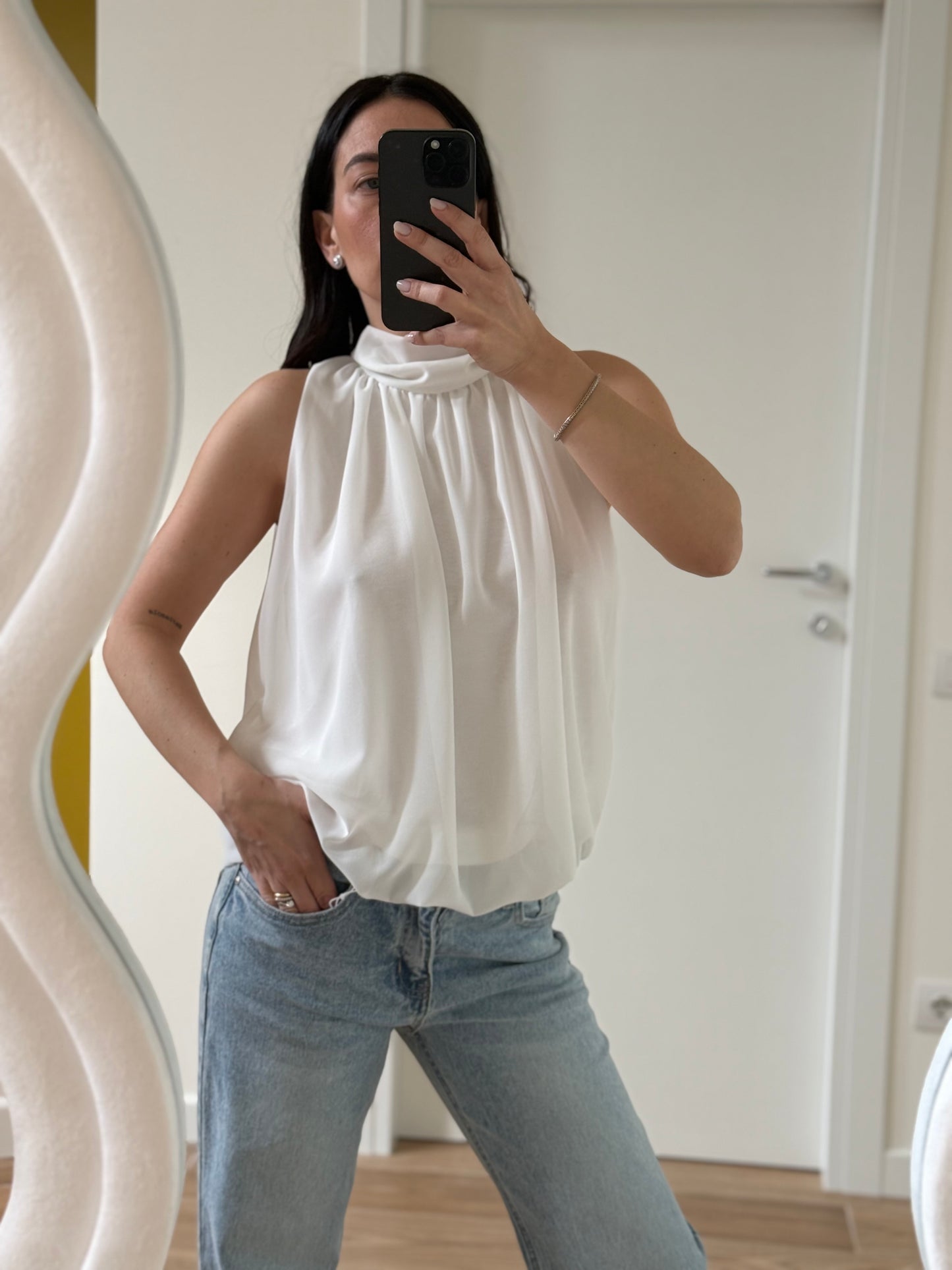 TOP MELANIA -Bianco