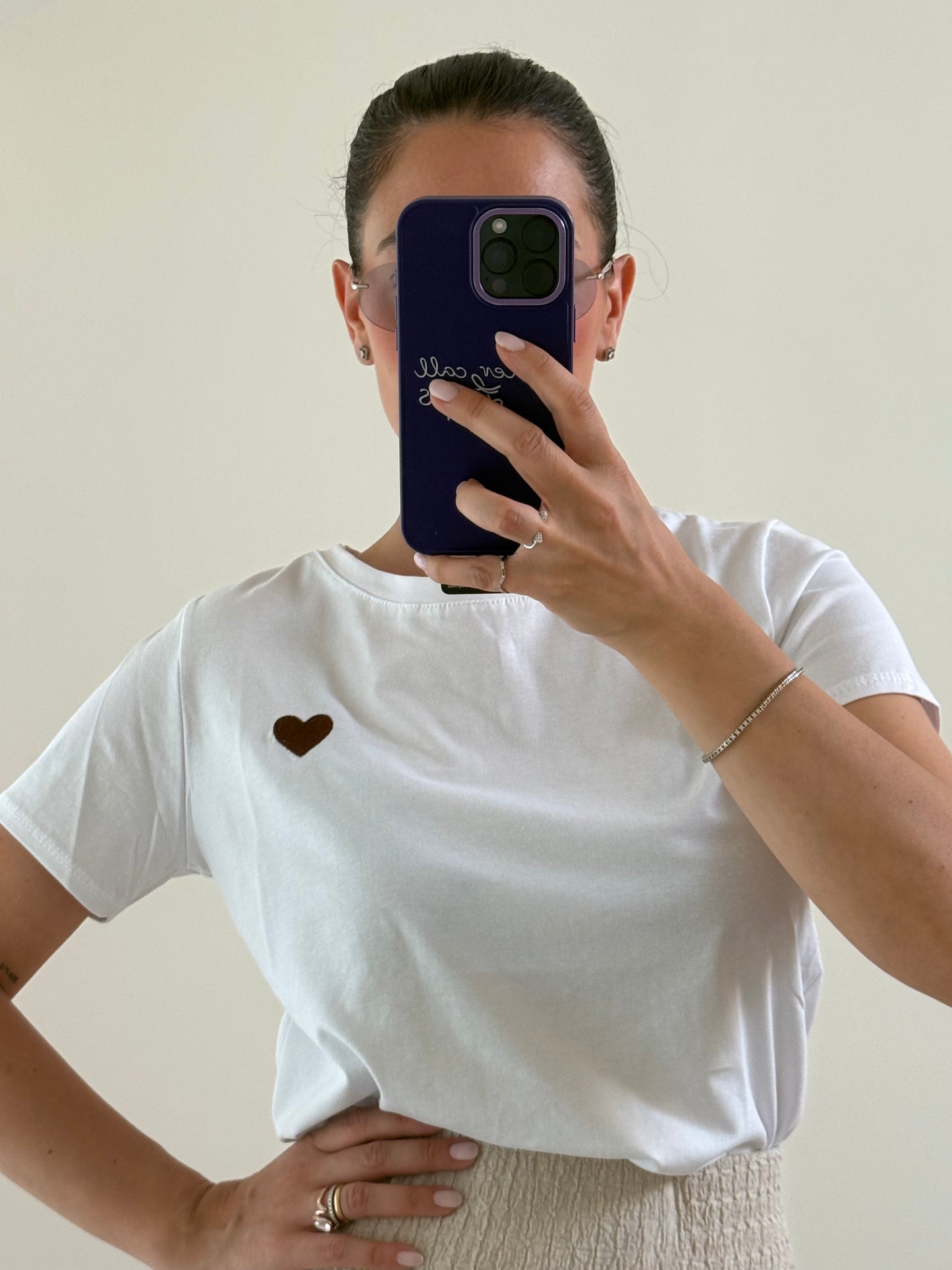 T-SHIRT LOVE -Bianco