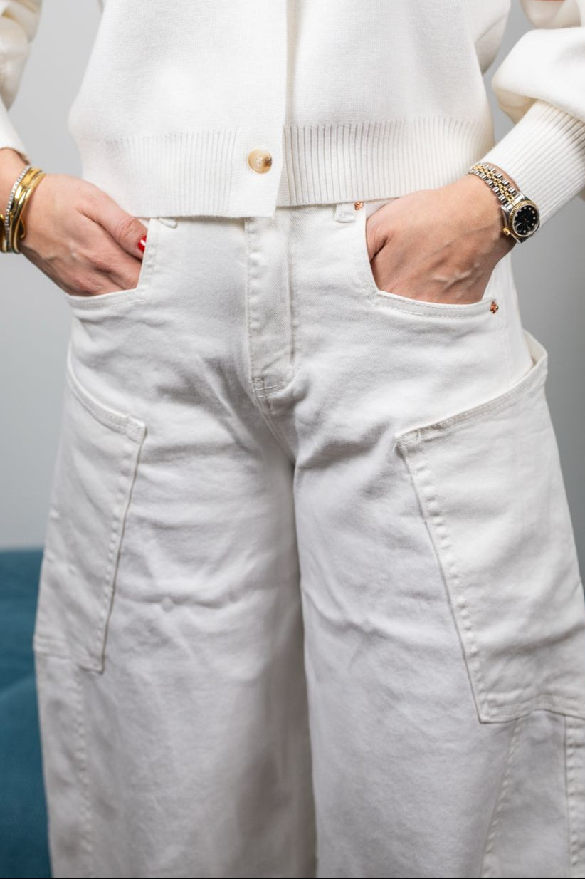 JEANS BIANCO BAGGY