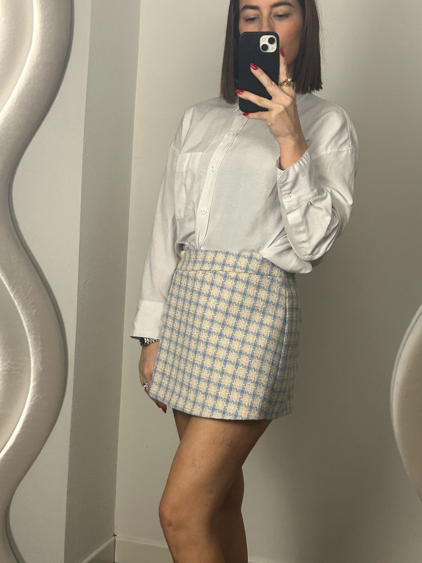 SHORTS BIANCO AZZURRO
